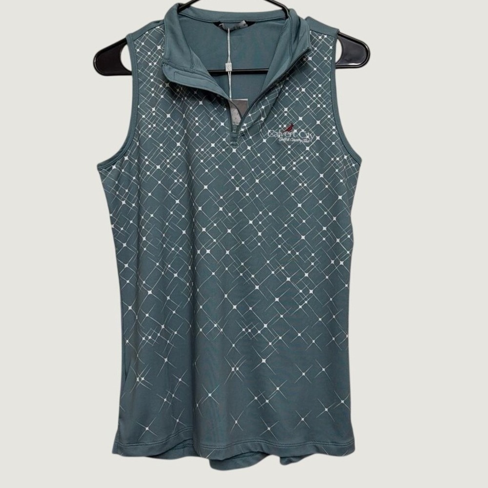 Levelwear Verve Sleeveless Golf Polo Teal M